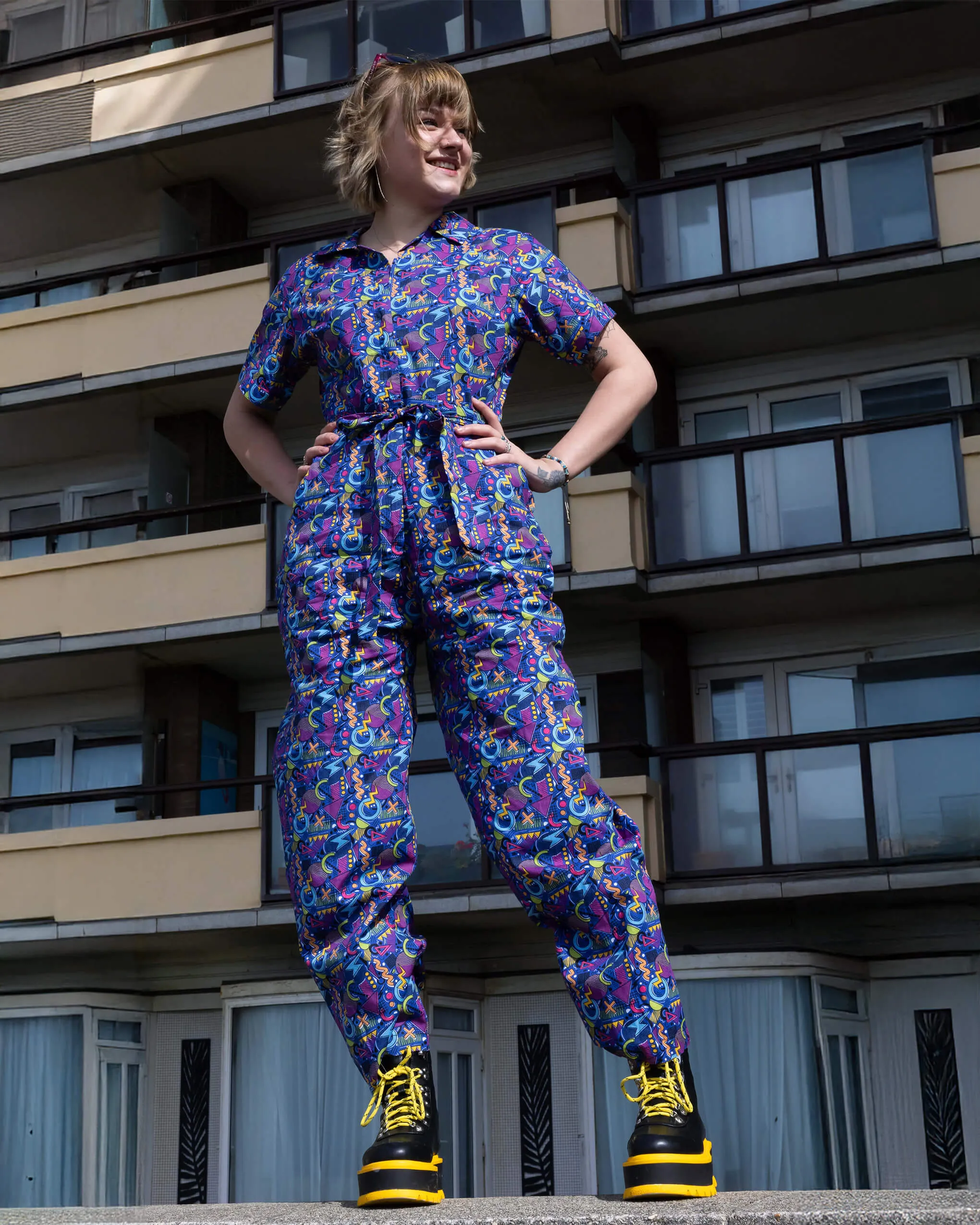 90's Arcade Stretch Jumpsuit