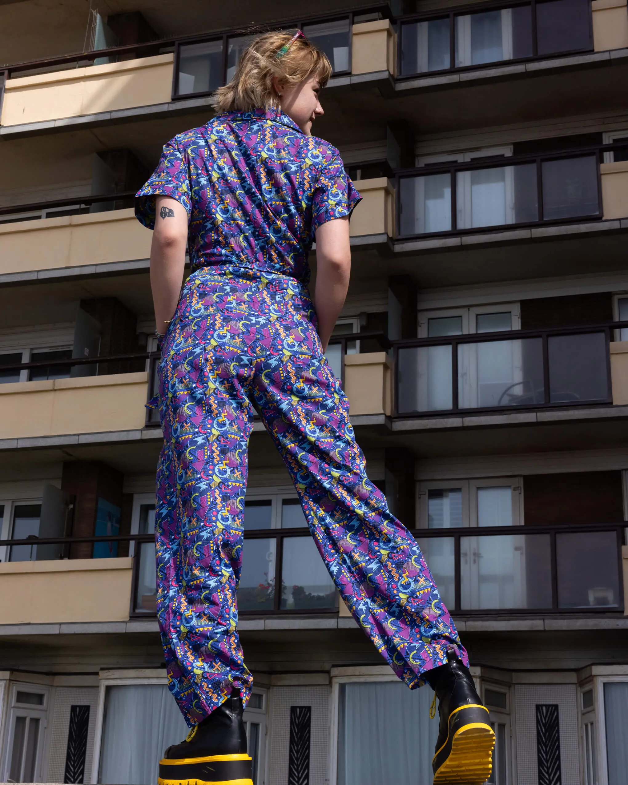 90's Arcade Stretch Jumpsuit