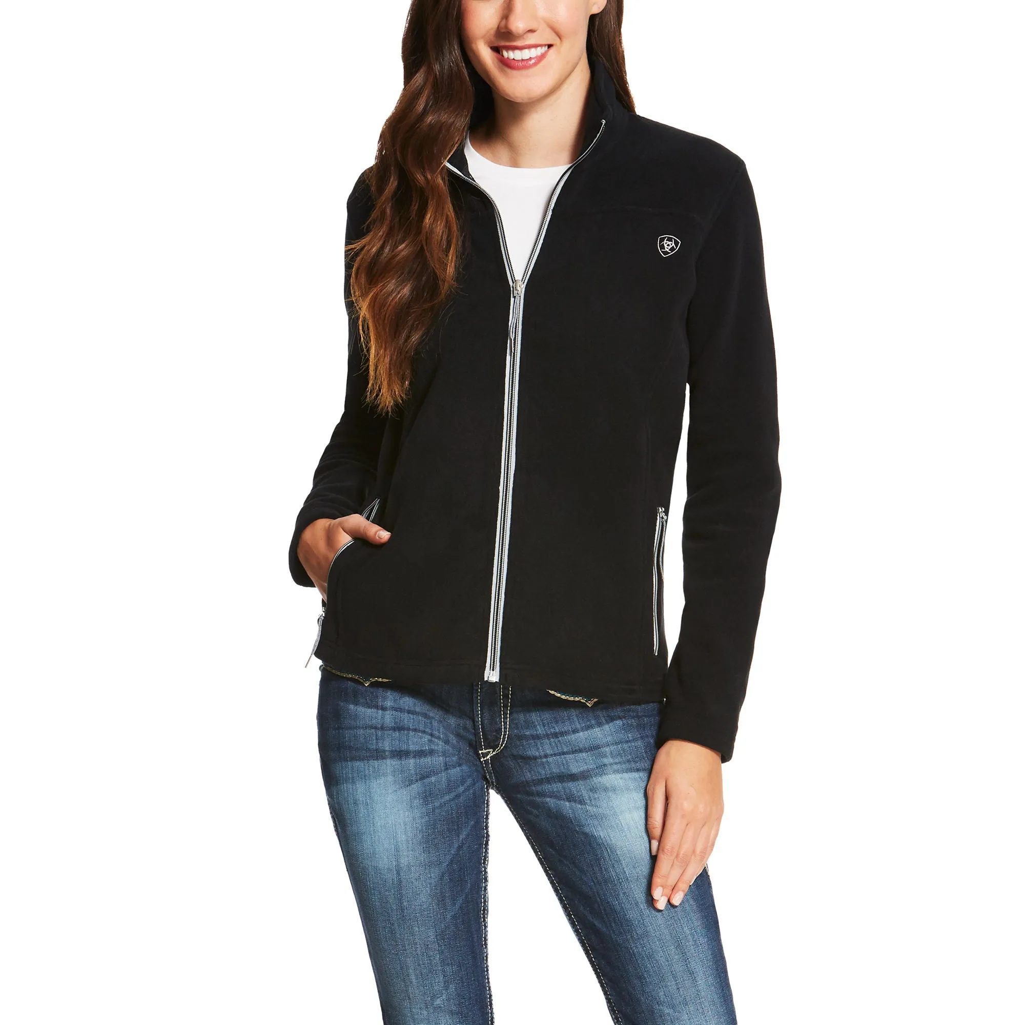 Ariat Womens Basis Full Zip Jacket Black