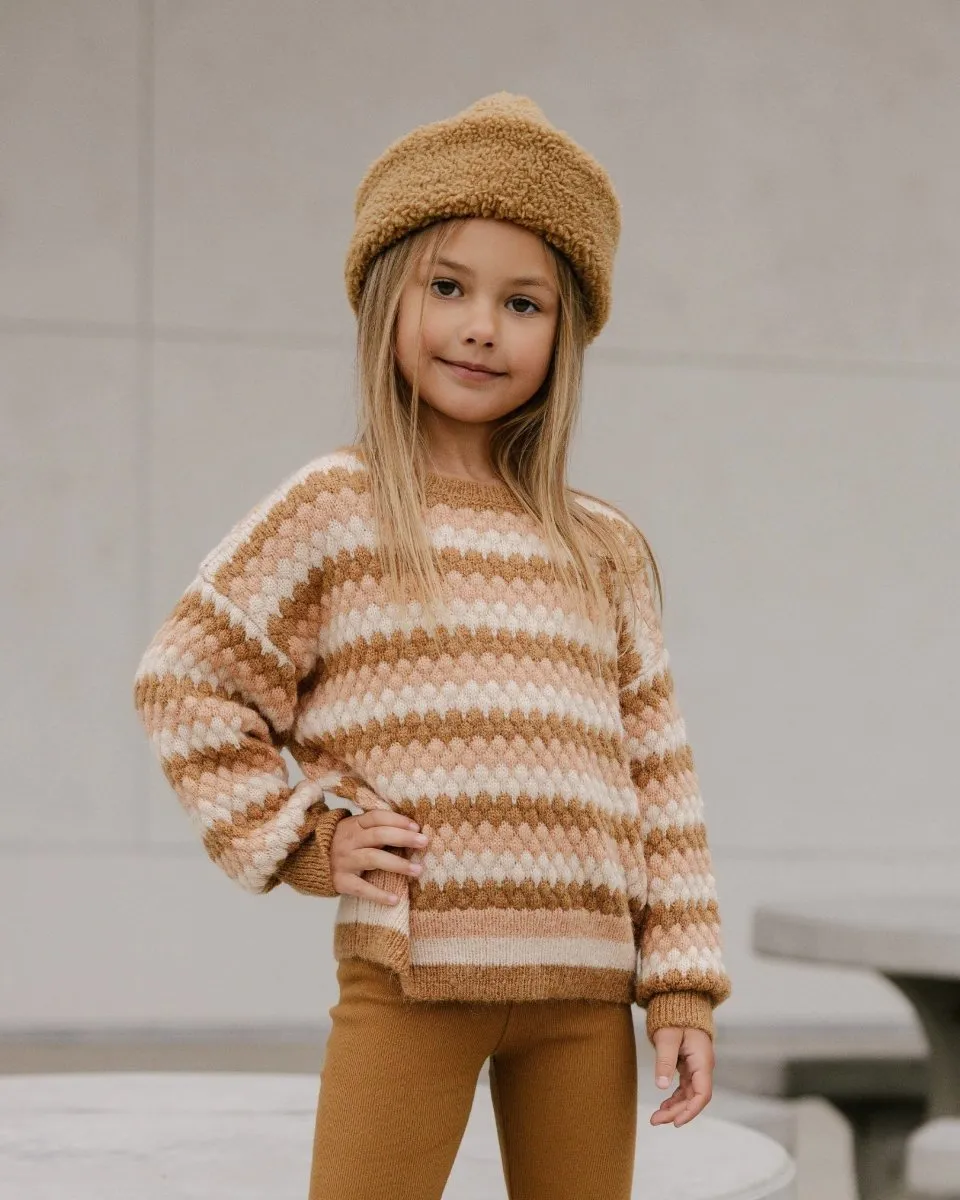 ASPEN STRIPE KNITTED SWEATSHIRT