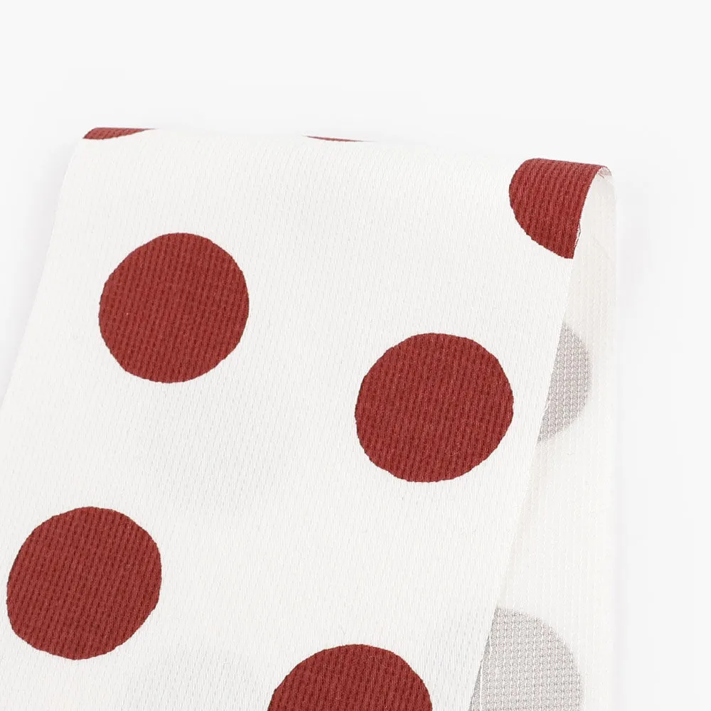 Big Spot Stretch Cotton - Maroon