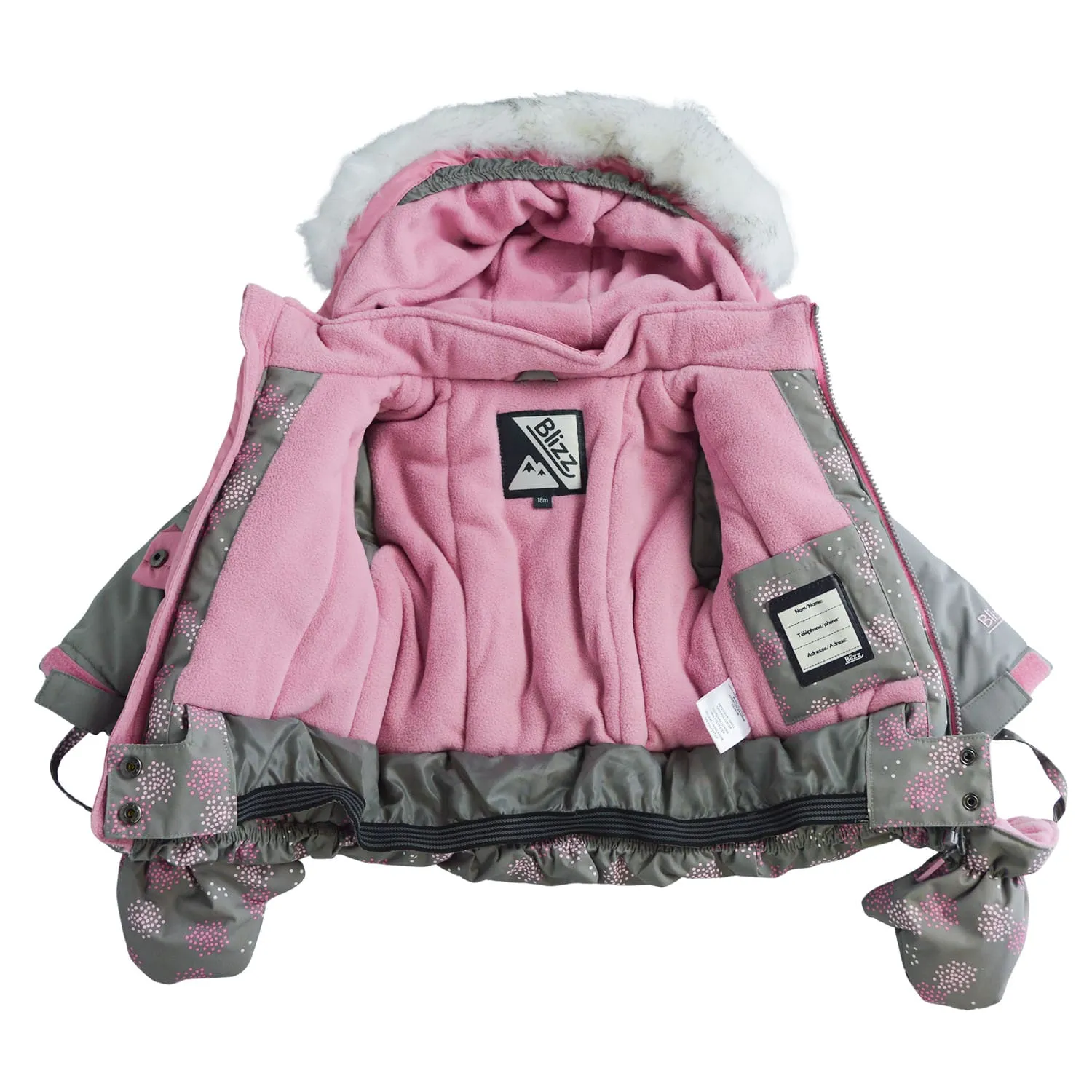 Blizz Toddler Girl Snow Suit (18m to 6 yrs) - 21WBLI5102