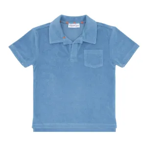 boys surfside blue french terry polo