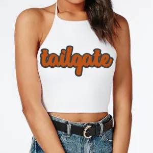 Burnt Orange Tailgate Halter Top