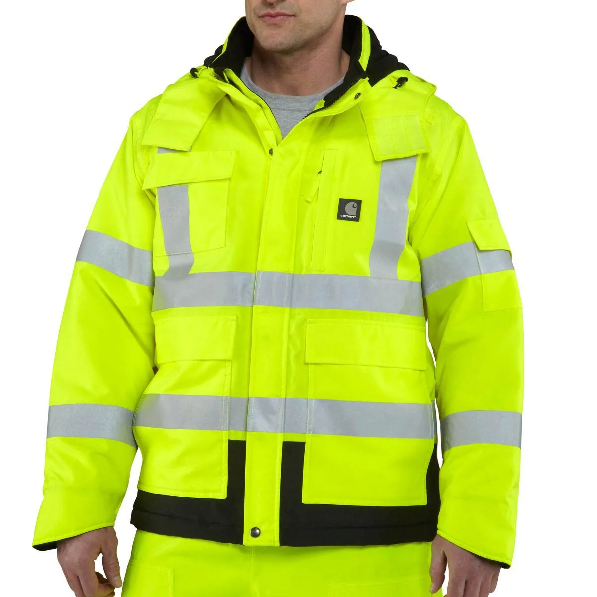 Carhartt 106694 Men's High-Visibility Waterproof Loose Fit Heavy Weight Insulated Class 3 Jacket