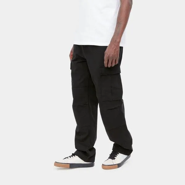 Carhartt WIP Regular Cargo Pant Black Garment Dyed Twill