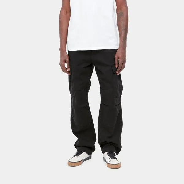 Carhartt WIP Regular Cargo Pant Black Garment Dyed Twill