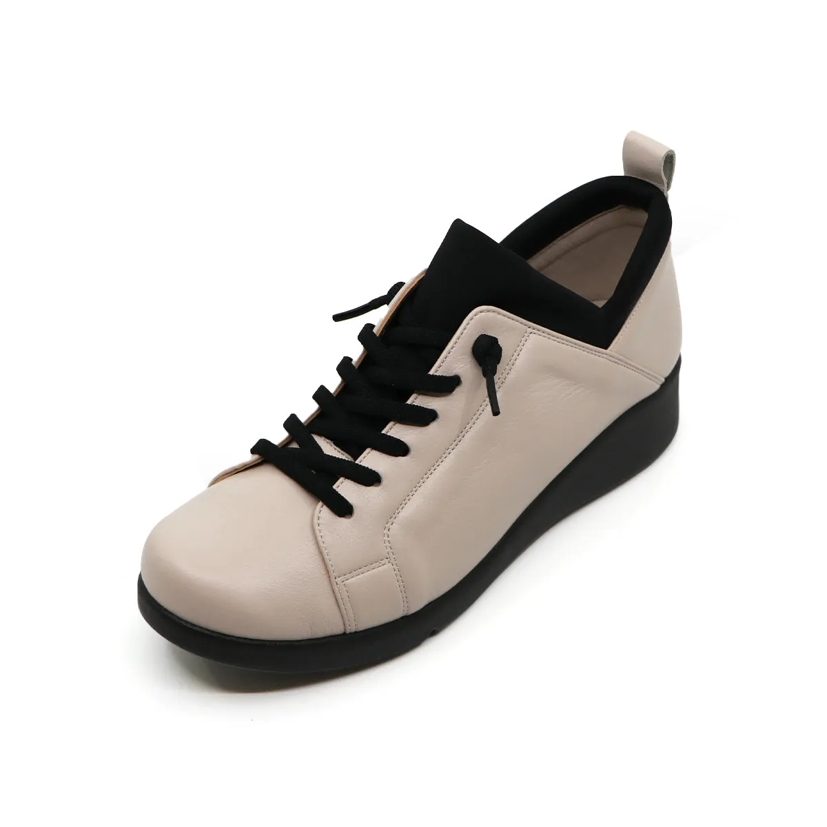 CORI Cream 2 Layers Soft Walking Sneakers