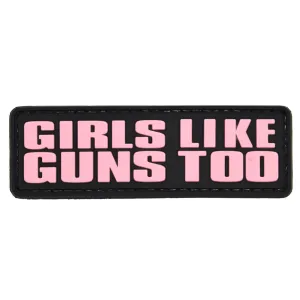 Girls Like Guns Too Patch Pink