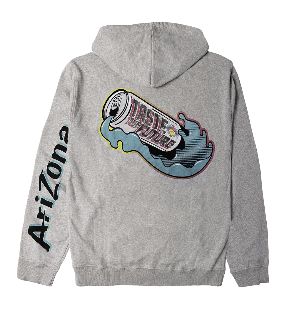 Heather Gray Taste the Future Cotton Hoodie