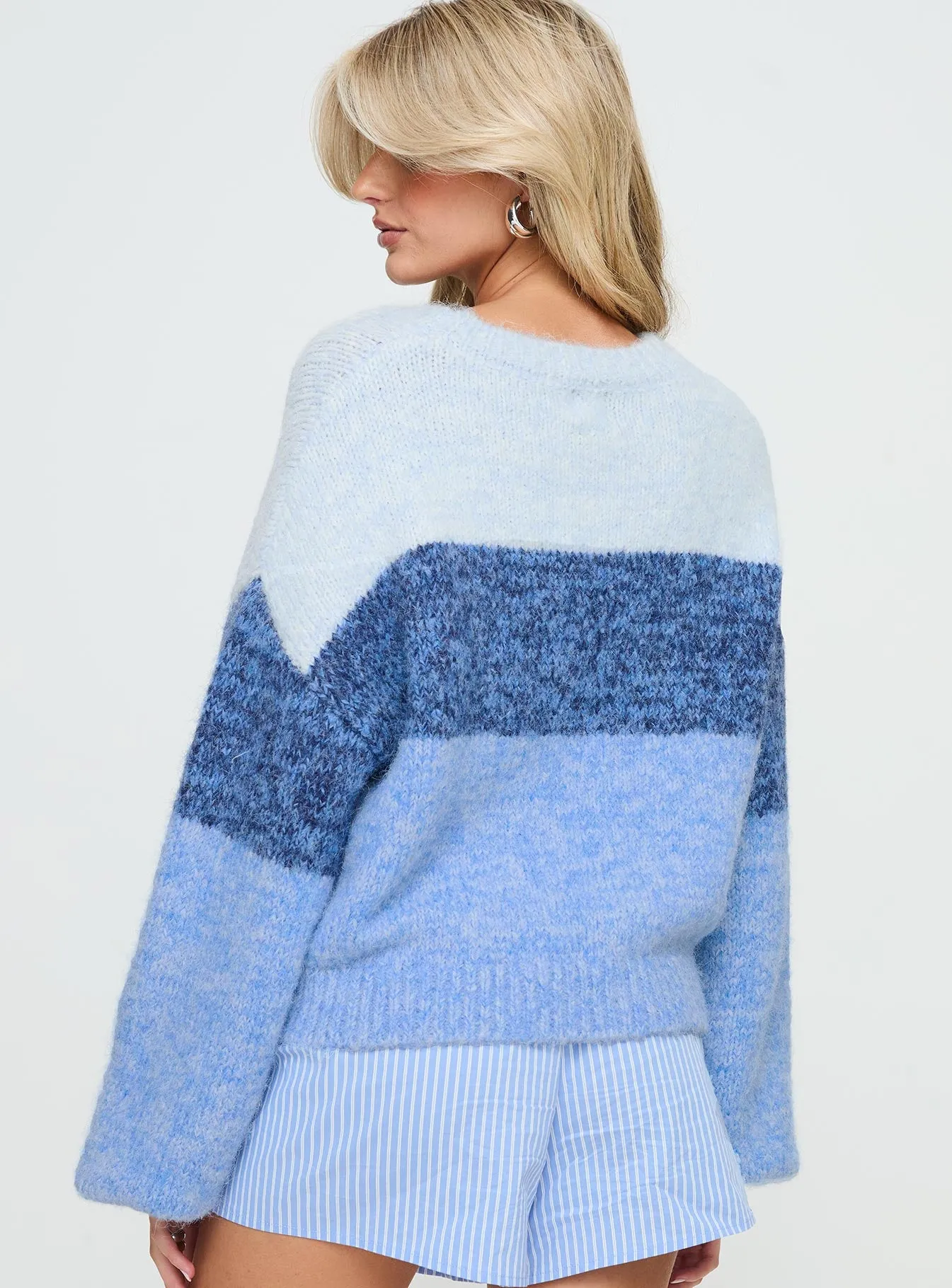 Janise Sweater Blue Stripe