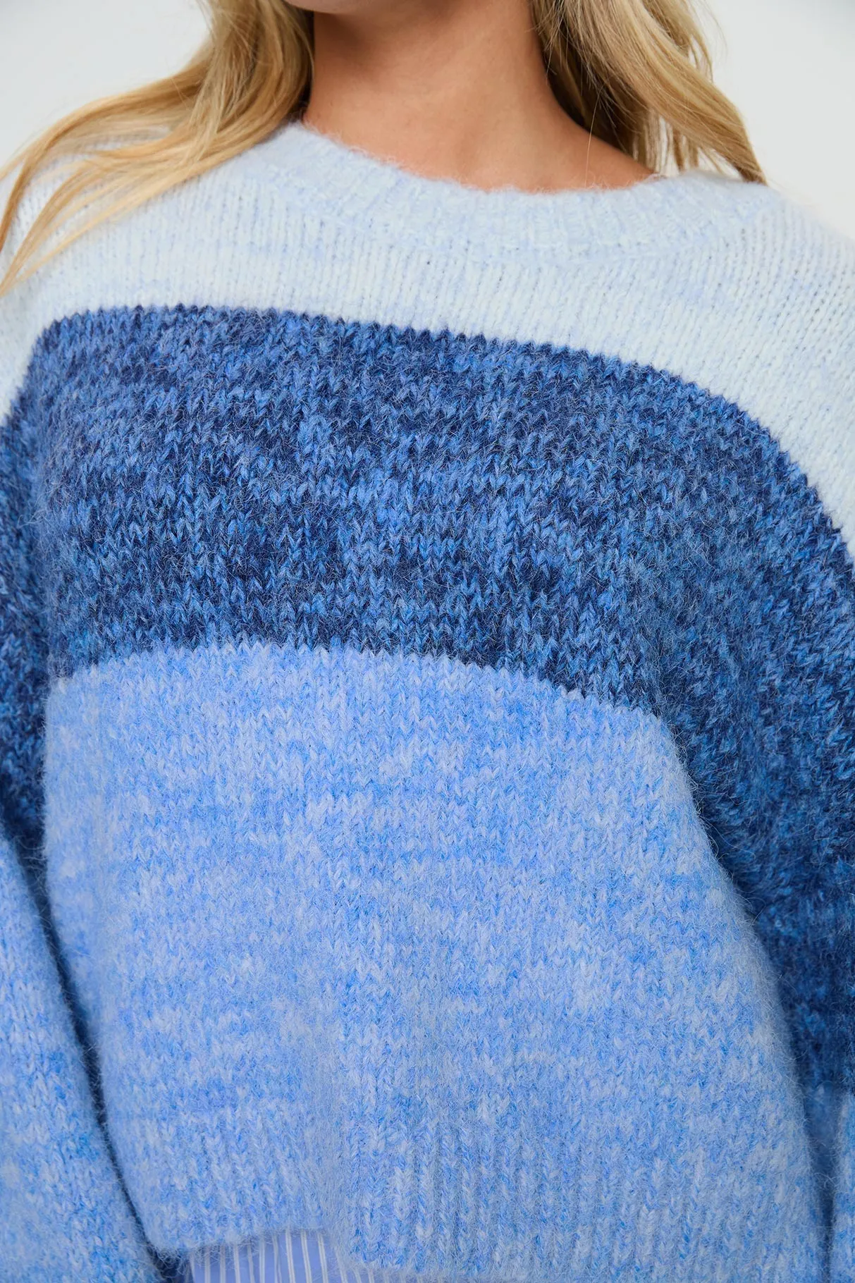 Janise Sweater Blue Stripe