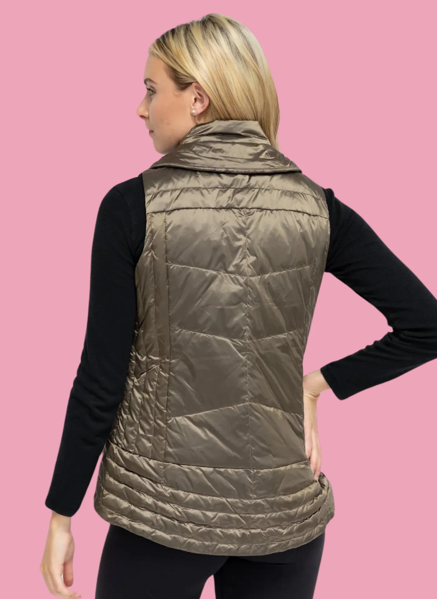 Metallic Quilted Vest