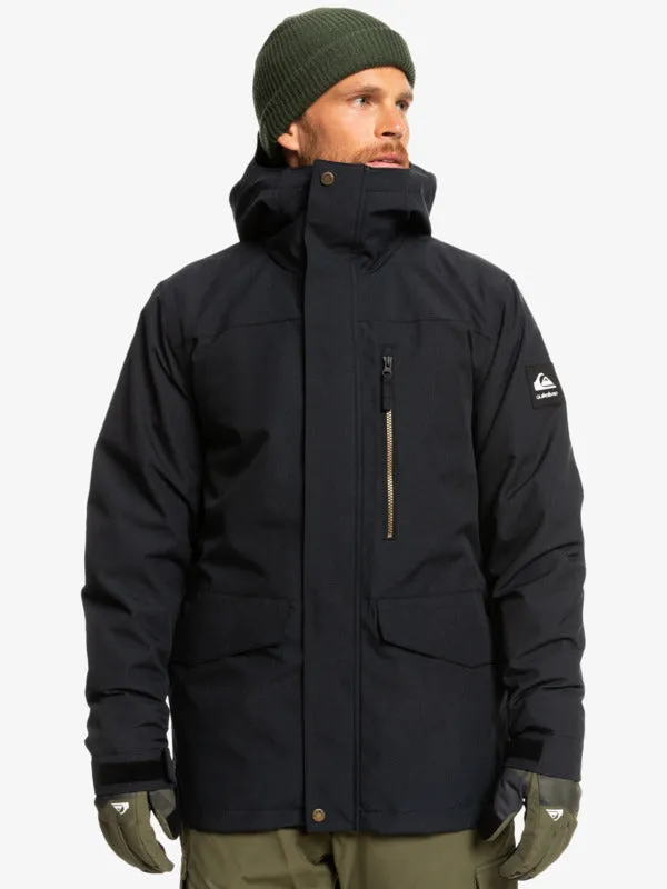 QUIKSILVER MEN'S MISSION 3 IN 1 JACKET - GRAPHITE