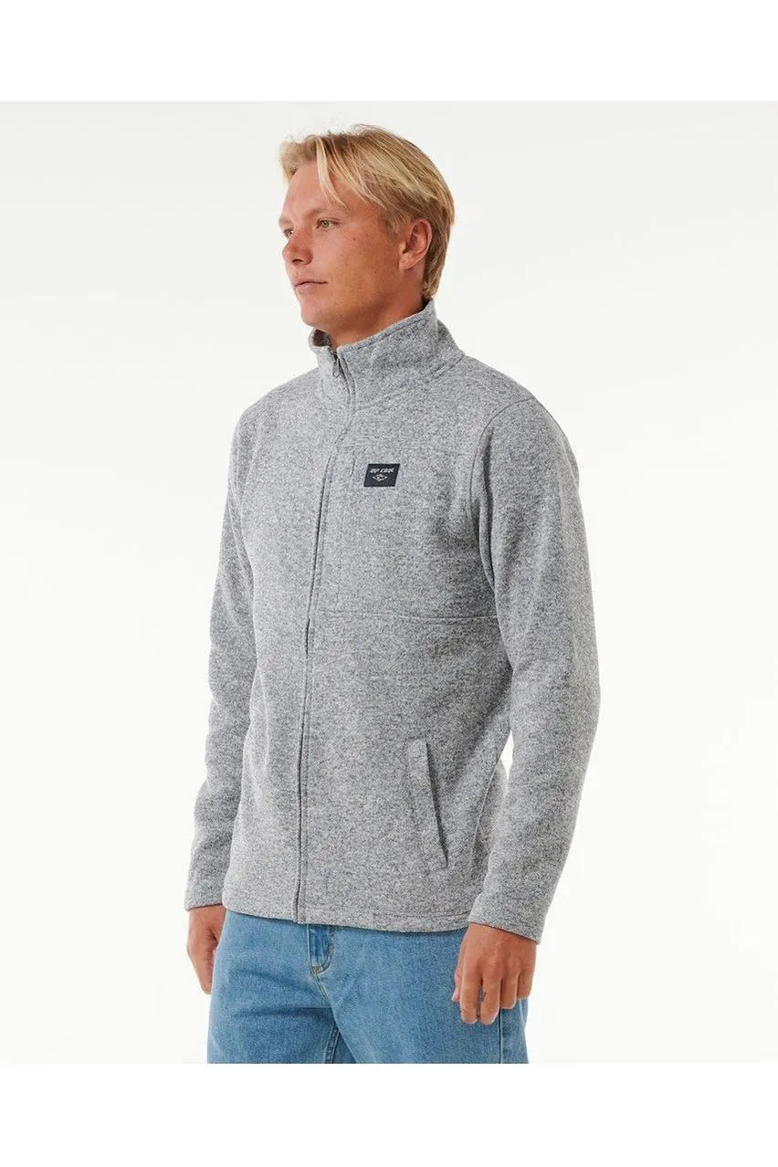 Rip Curl Crescent Zip Thru Grey Marle