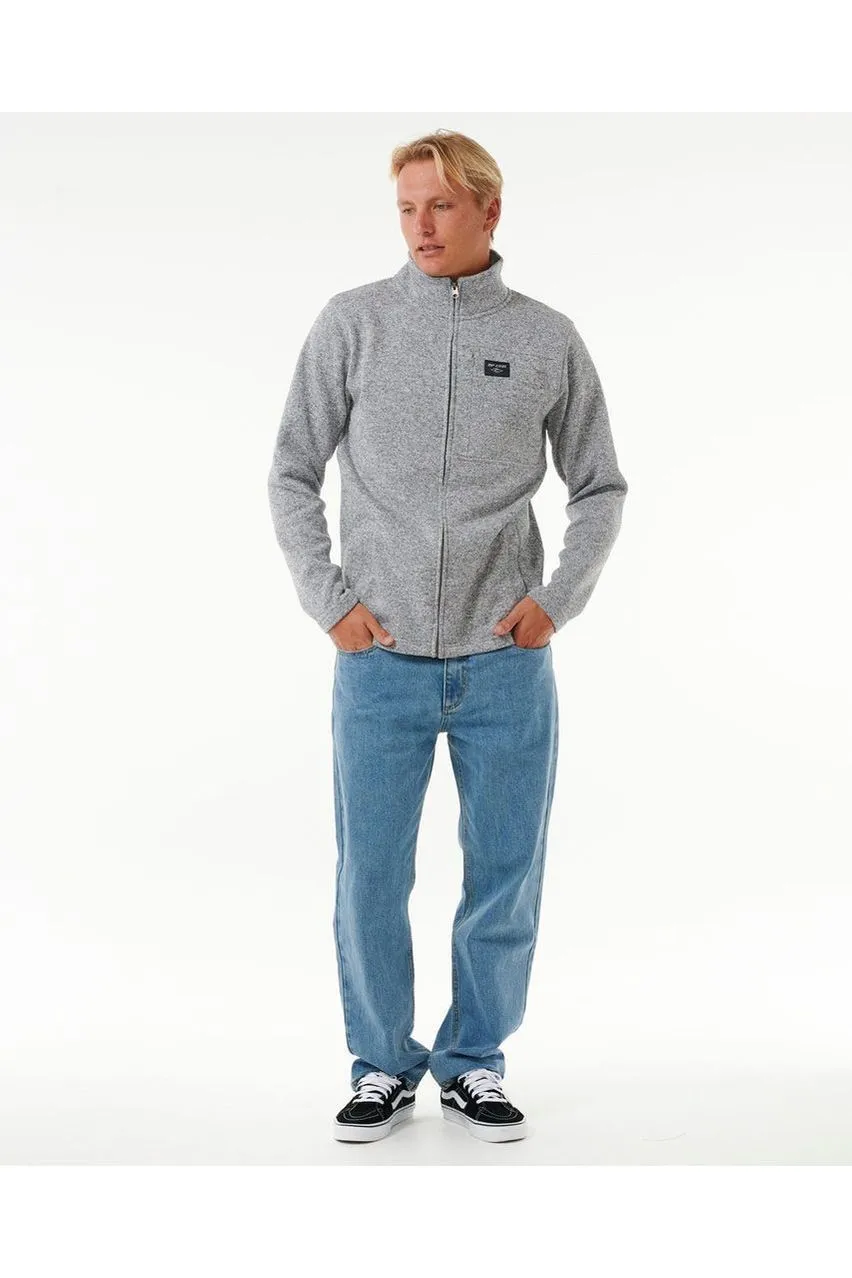 Rip Curl Crescent Zip Thru Grey Marle