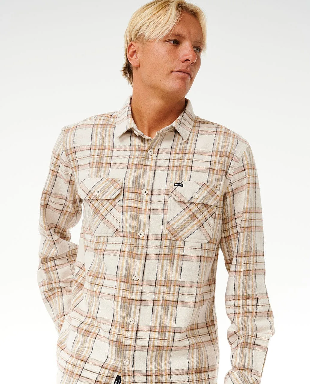 Rip Curl Griffin Flannel L/S Shirt-Bone