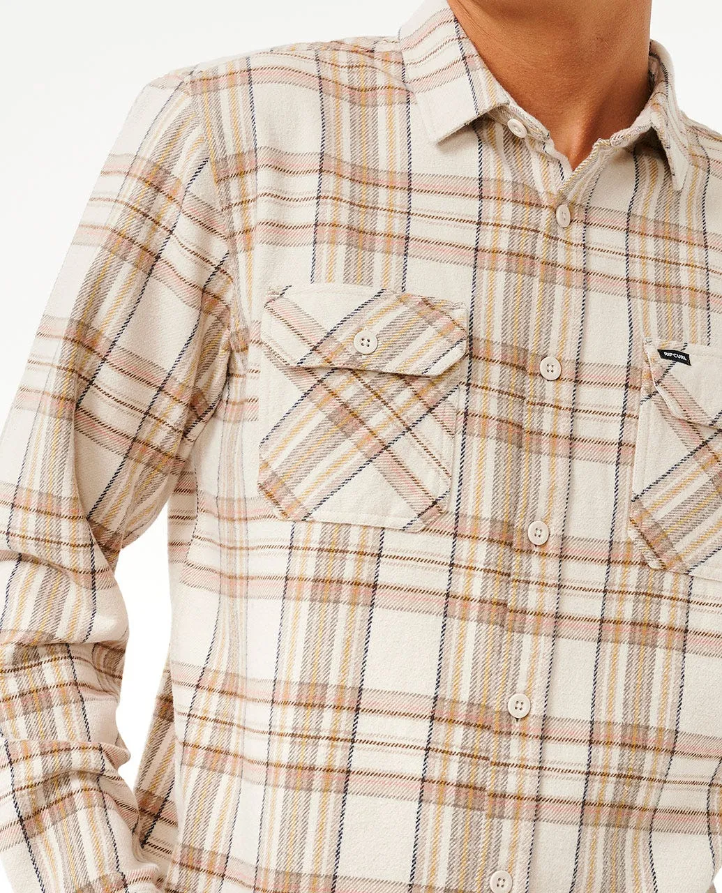 Rip Curl Griffin Flannel L/S Shirt-Bone