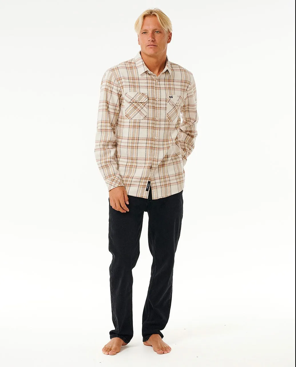 Rip Curl Griffin Flannel L/S Shirt-Bone