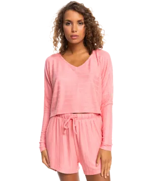 Roxy Catch Me If You Can L/S Shirt-Tea Rose