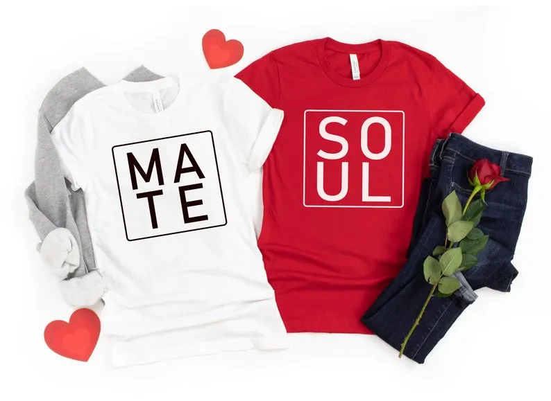 Soul Mate - Half Sleeve Couple T shirts