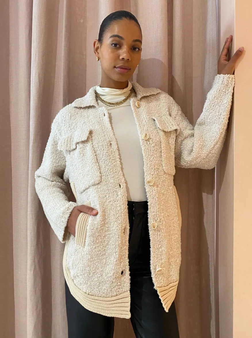 Sovere Prospect Knit Jacket in Neutral