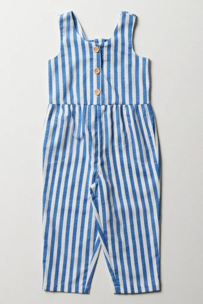 Stripe Jumpsuit Blue