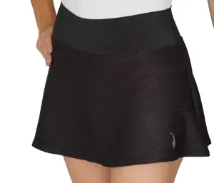 Textured Black Skirt