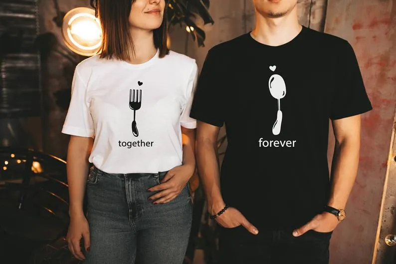 Together Forever - Half Sleeve Couple T shirts