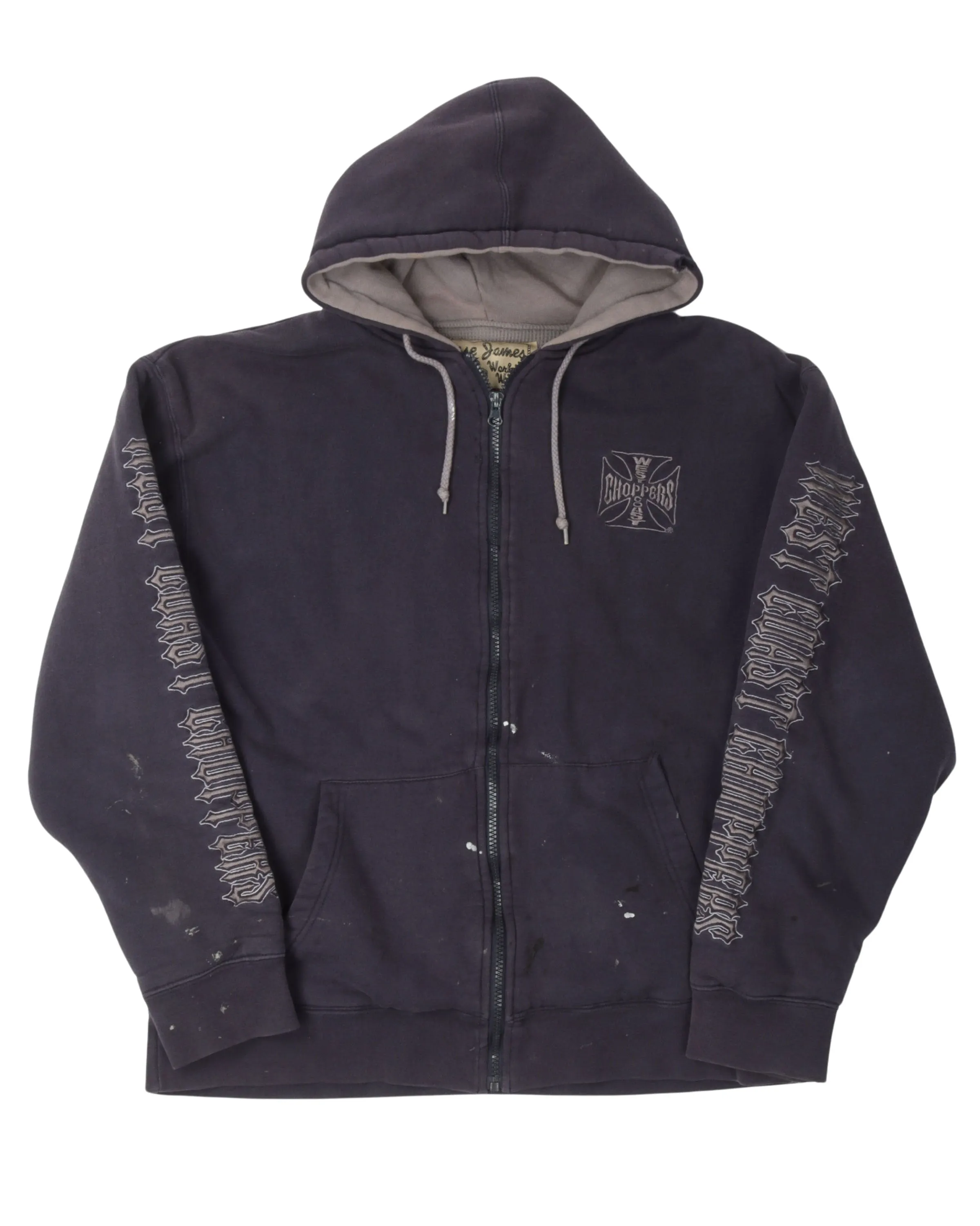 West Coast Choppers Thermal Zip-Up Hoodie