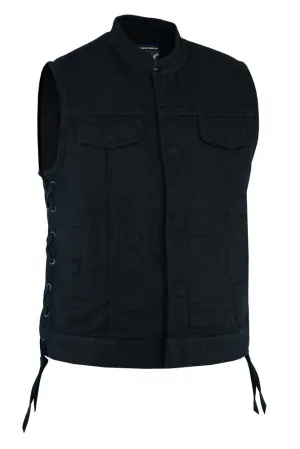 WOMEN'S ADVANCE SIDE LACES BLACK CLUB DENIM VEST