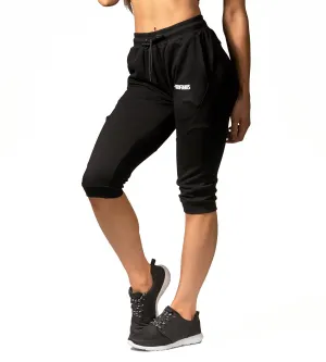 Womens Fusion 3/4 Gym Pants - Flux Black