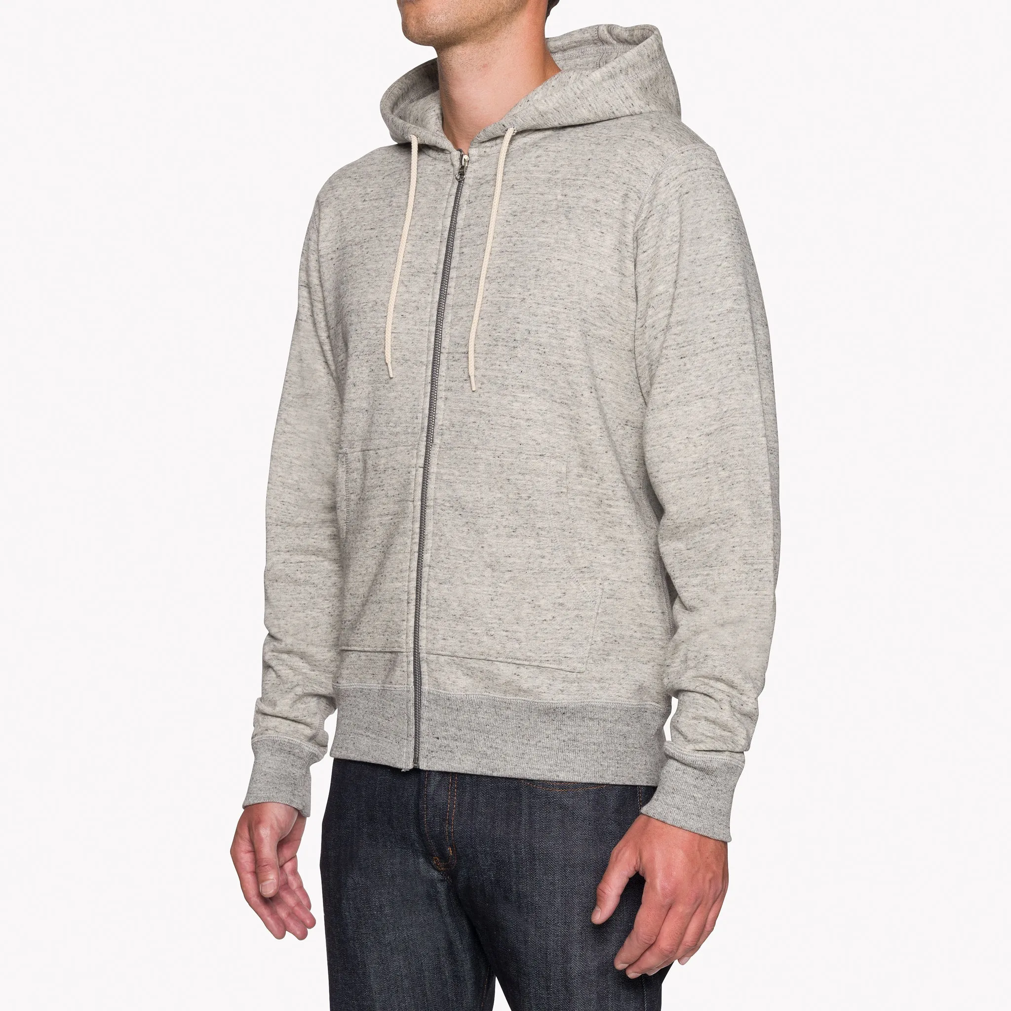 Zip Hoodie - Heavyweight Terry - Grey